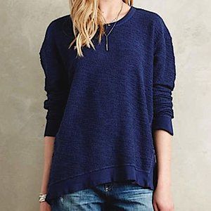 Anthropologie Left of Center Navy Parker Sweater